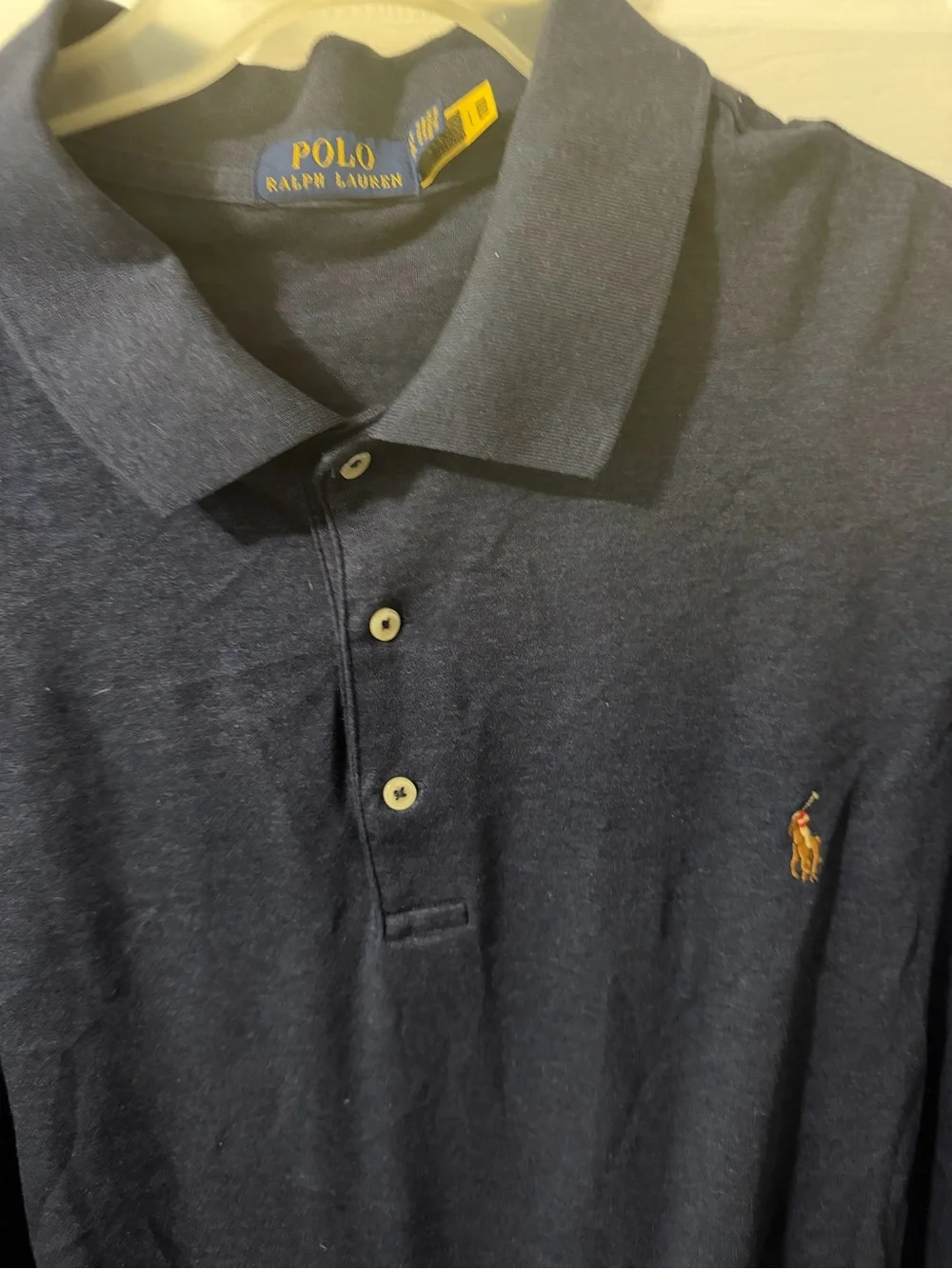 Polo by Ralph Lauren Gray Short-Sleeve Polo with Yellow Pony
